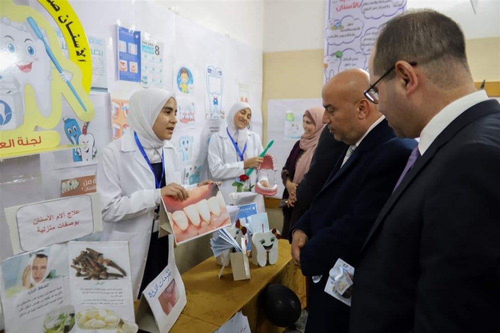 مدرسة البراق الأساسية  تحتفل باليوم العالمي لصحة الفم والأسنان