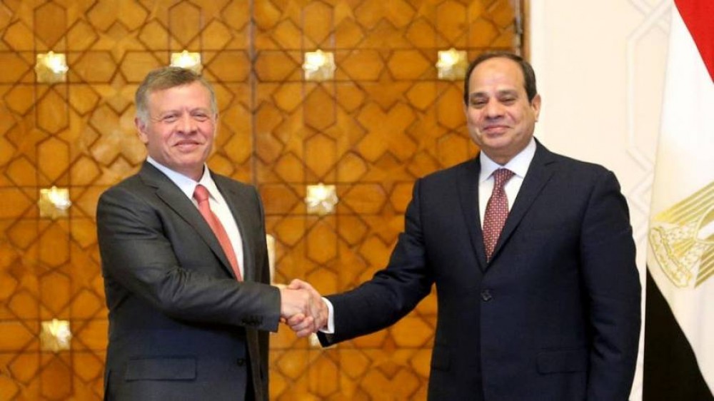 السيسي وملك الأردن 