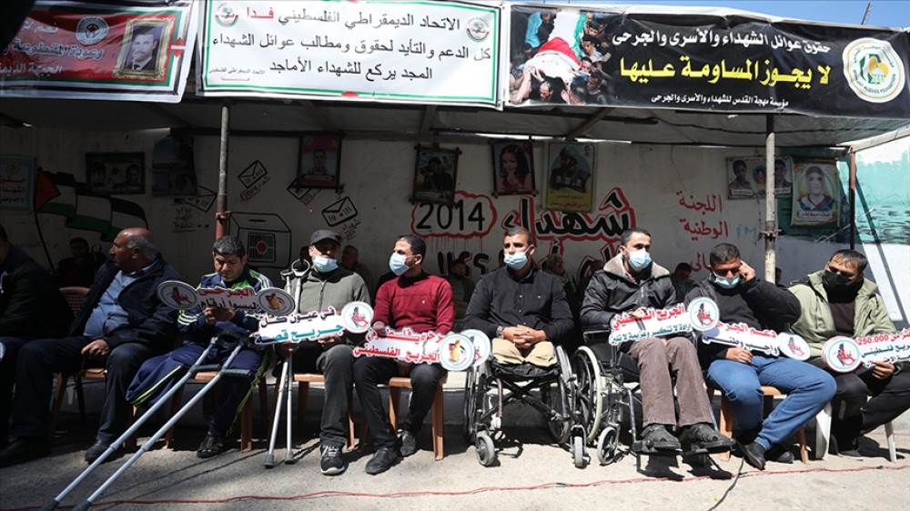 جرحى يطالبون في حقوقهم المشروعة 