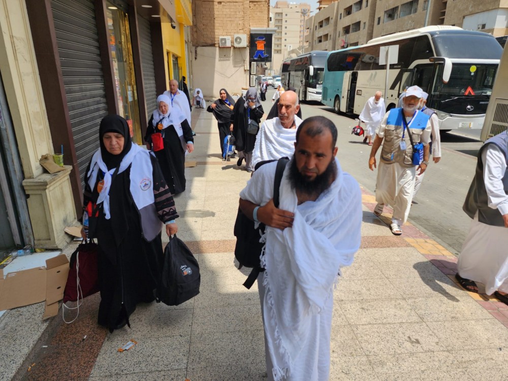 اكتمال وصول الفوج الثالث من حجاج قطاع غزة الى مكة المكرمة (14)