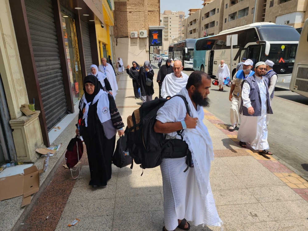 اكتمال وصول الفوج الثالث من حجاج قطاع غزة الى مكة المكرمة (1)