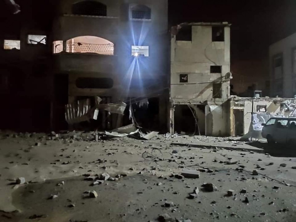 آثار القصف الإسرائيلي على شمال قطاع غزة