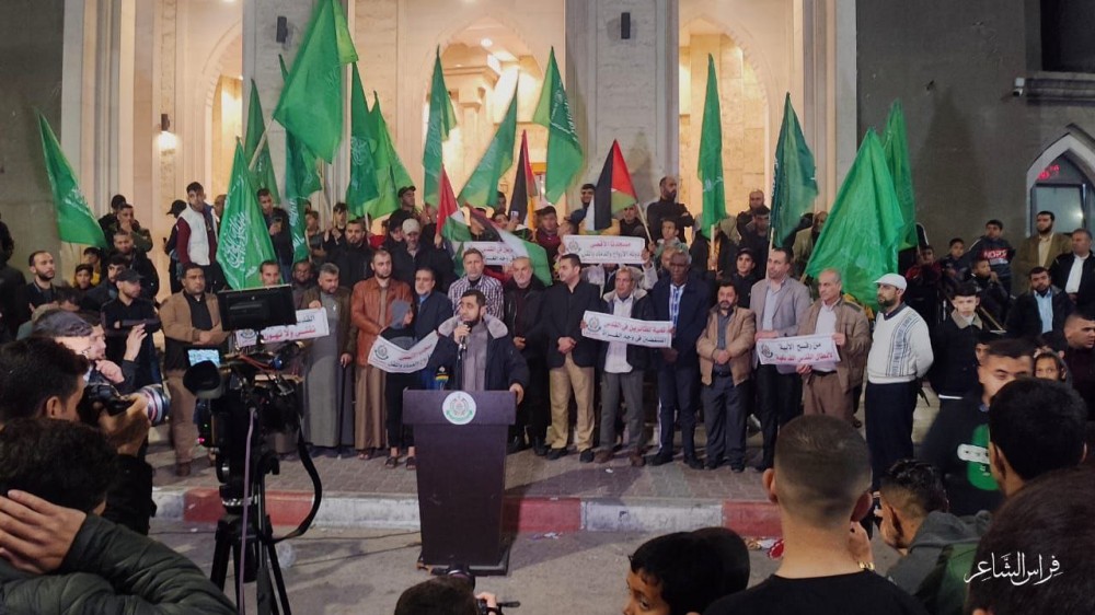 مسيرة نصرة للأقصى في محافظة رفح