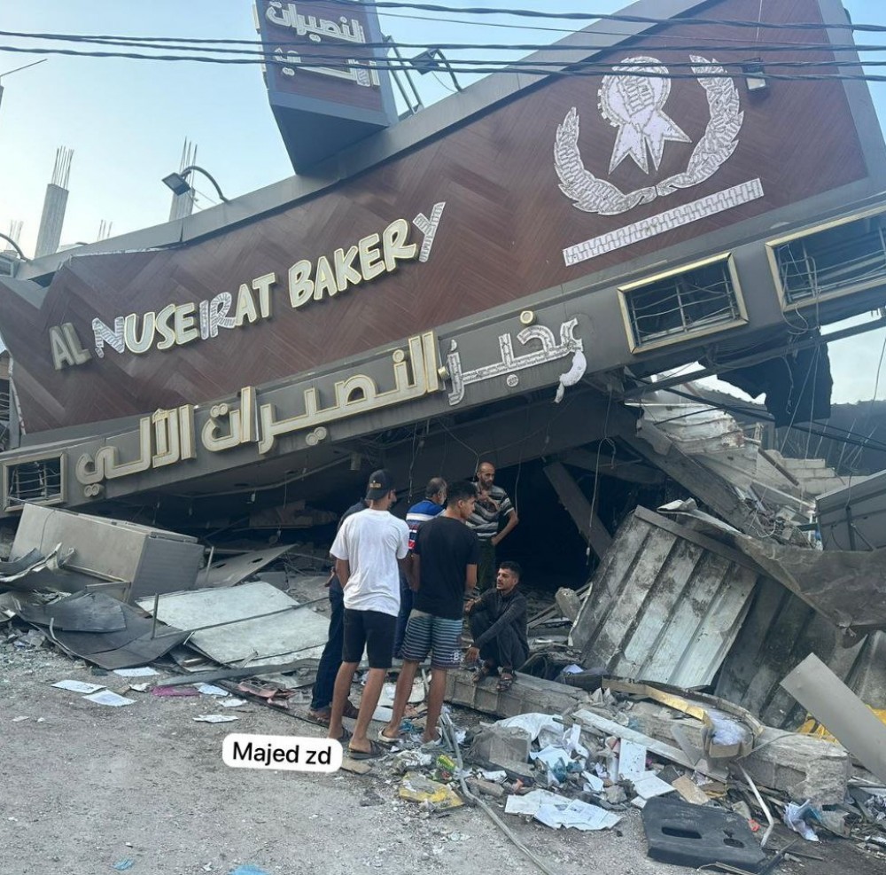 استهداف مخبز النصيرات