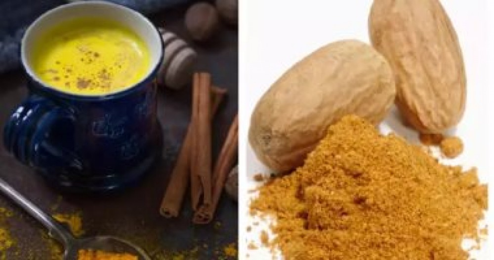 ما فوائد تناول كوب من حليب الكركم مع جوزة الطيب قبل النوم؟