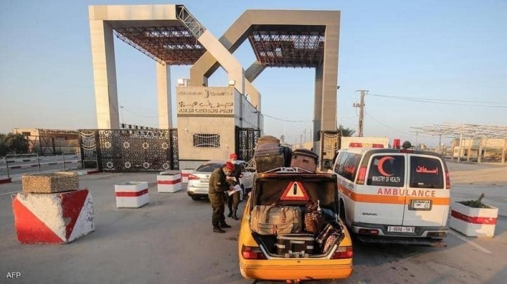 بوابة معبر رفح البري جنوب قطاع غزة
