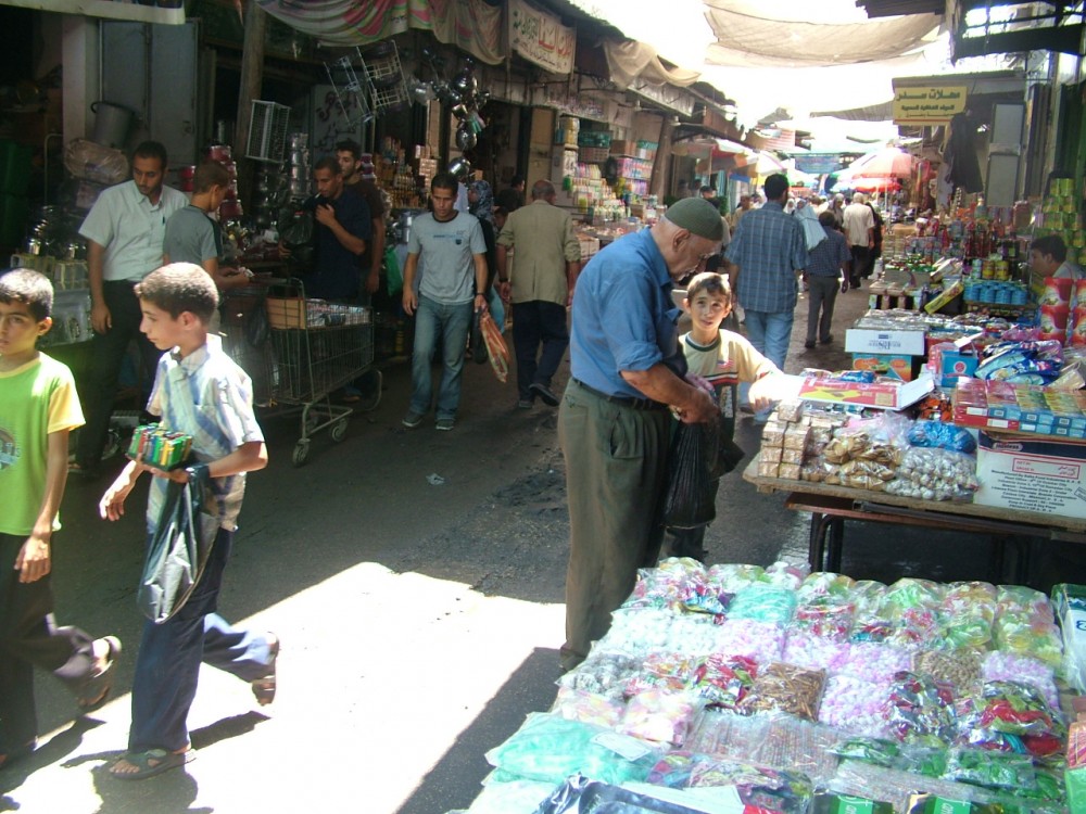 سوق الزاوية بغزة