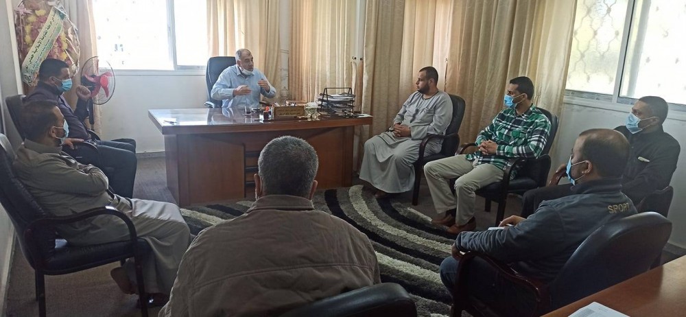  قسم المساجد بأوقاف الوسطى يتابع مع مفتشيه إجراءات السلامة