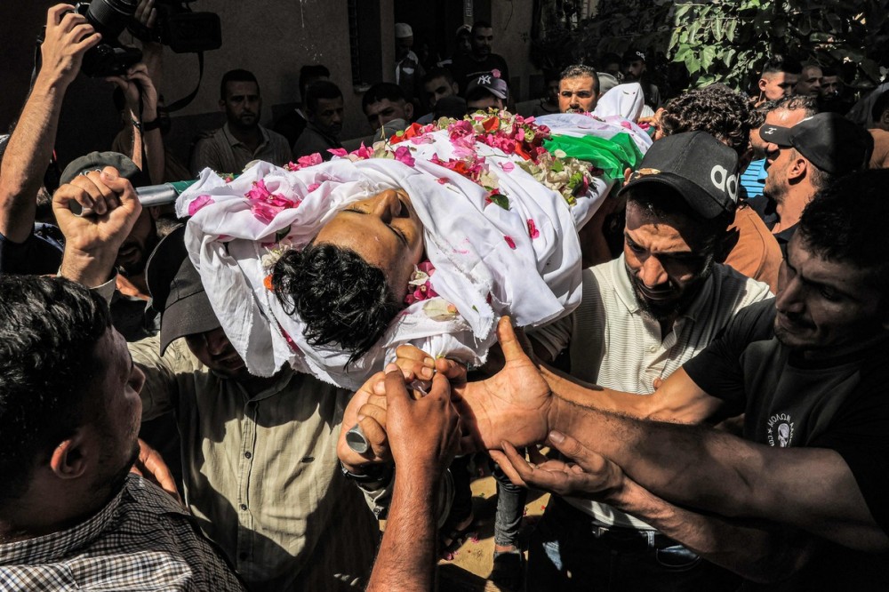 تشييع جثمان الشهيد رضوان شرق خان يونس