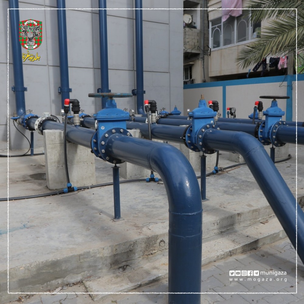 صيانة خط مياه 