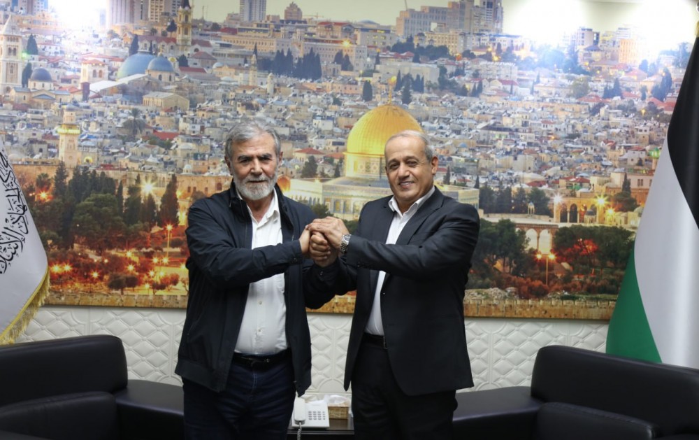 أمين عام حركة الجهاد الإسلامي زياد النخالة يستقبل نائب الأمين العام للجبهة الشعبيّة الرفيق جميل مزهر