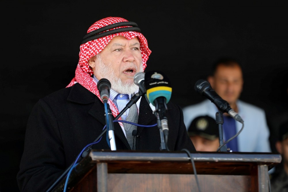 النائب مروان أبو راس خلال كلمته في احتفال 