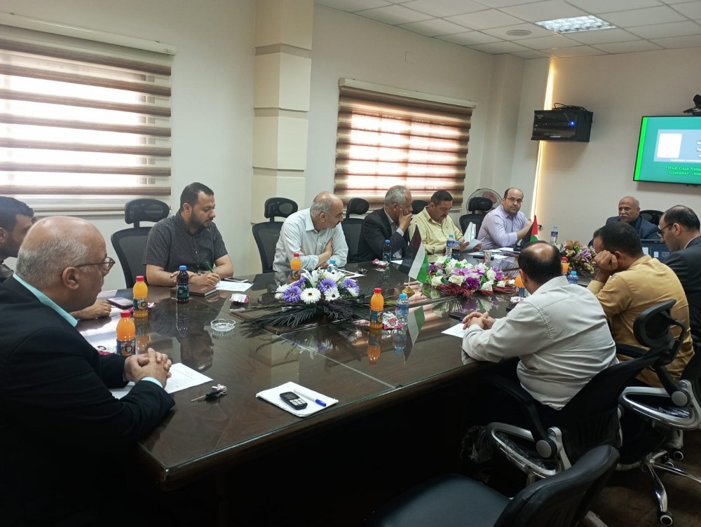 جودة البيئة تناقش مستجدات مراحل تأهيل  وادي غزة
