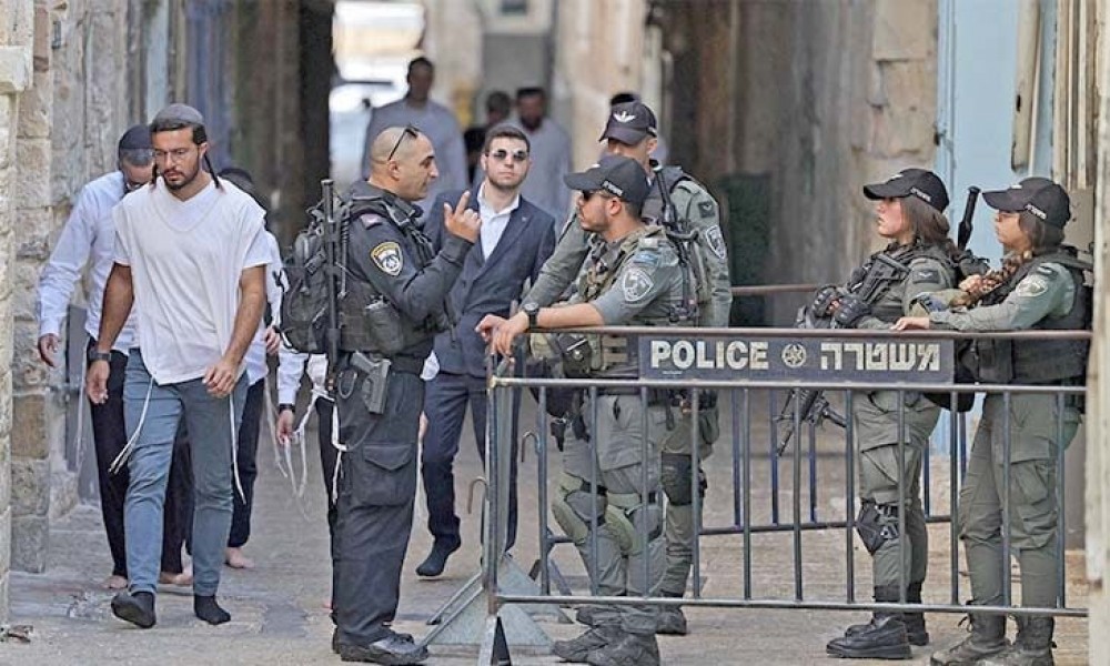 انتشار شرطة الاحتلال في القدس