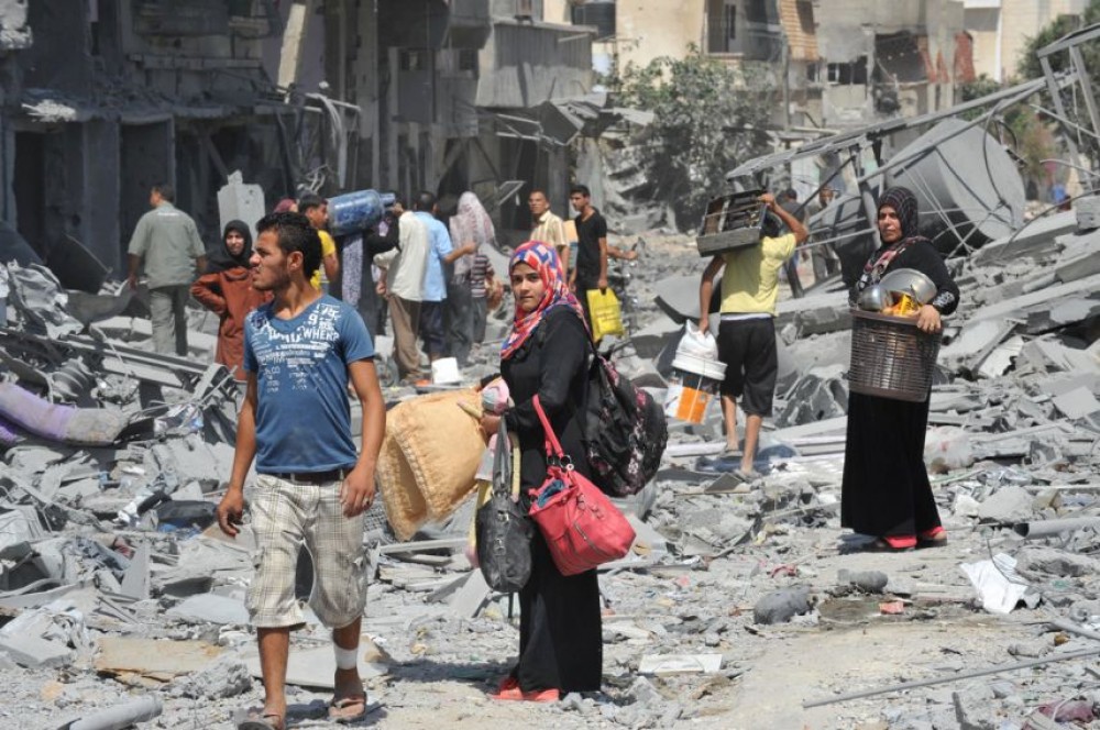 عائلات متضررة من العدوان الأخير على غزة 