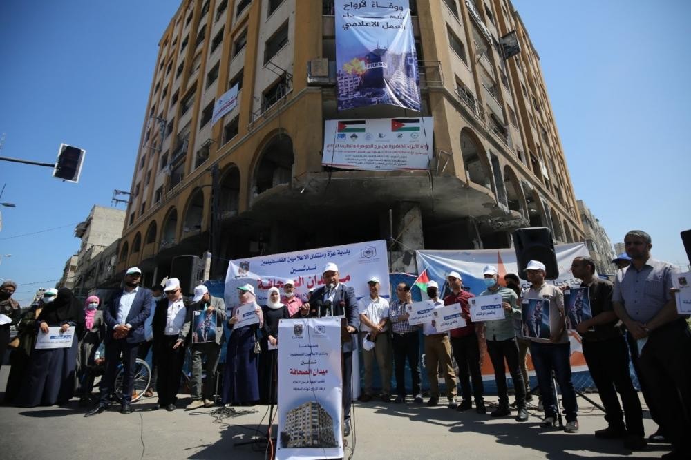 بلدية غزة تعتزم إنشاء معلم فني وتذكاري لتطوير ميدان الصحافة