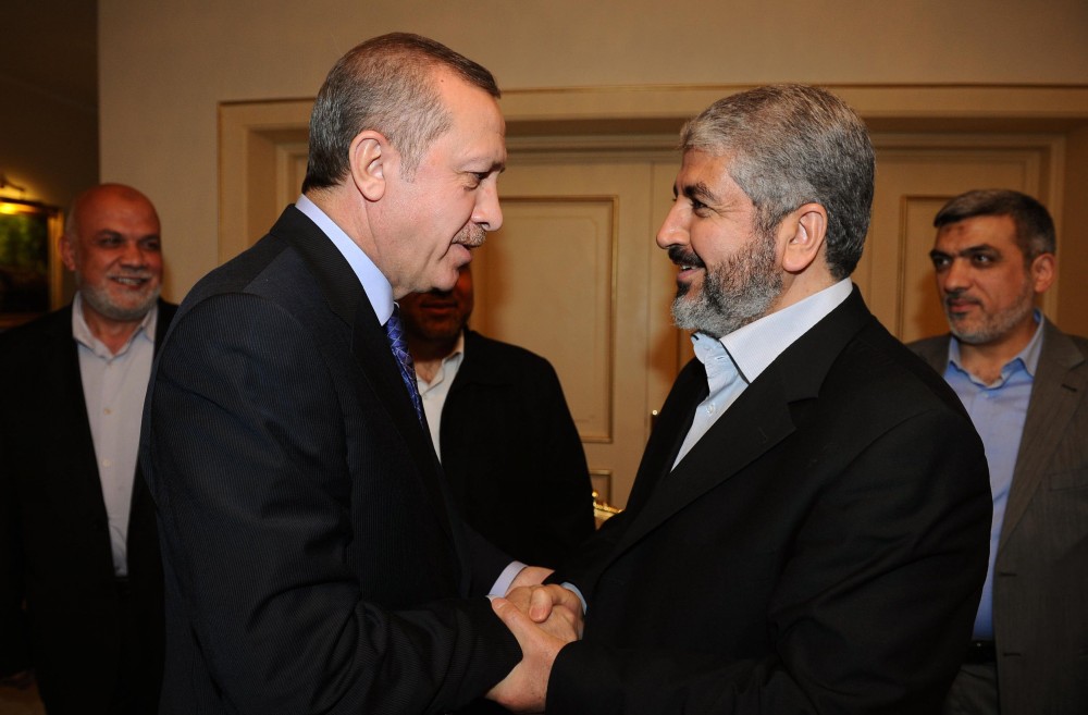 مشعل وأردوغان في لقاء سابق