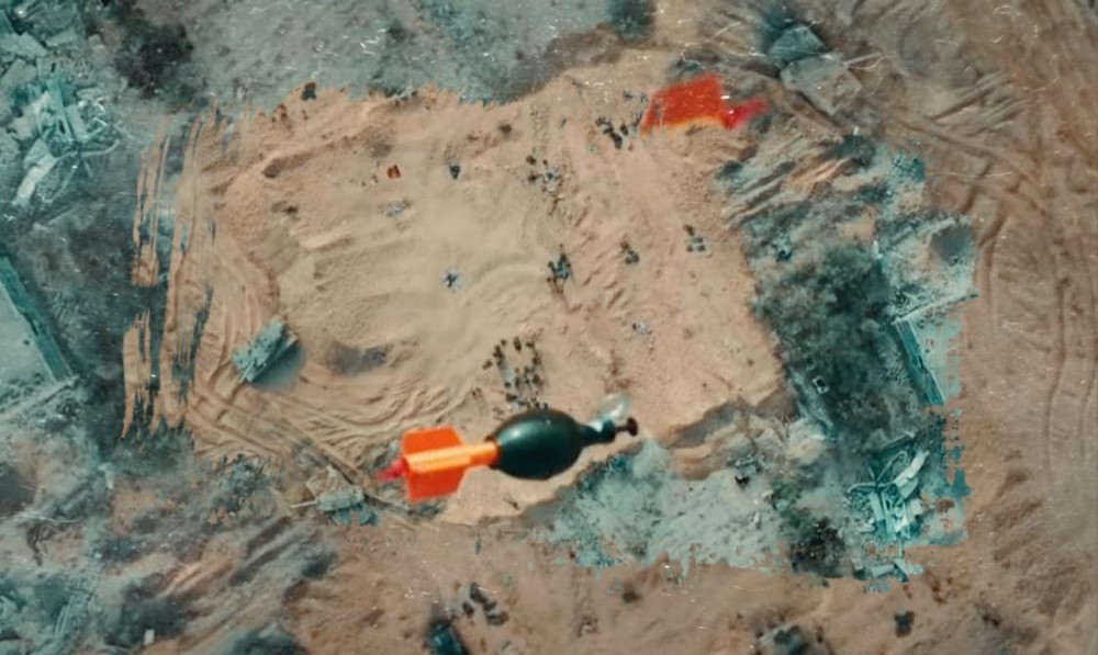 إسقاط عبوة مضادة للأفراد على قوة صهيونية راجلة