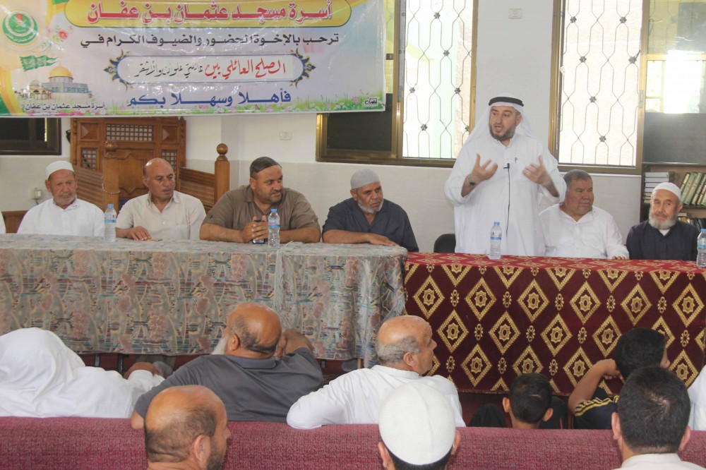 رابطة علماء فلسطين تعقد مهرجان الصلح بين عائلتي الأشقر وعلوان