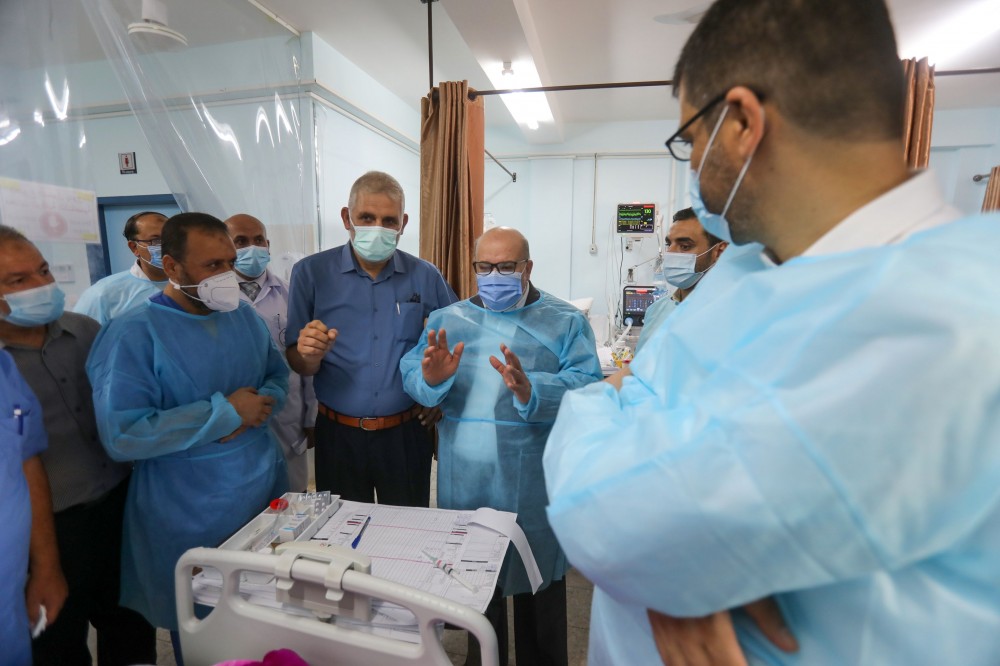 جانب من الجولة داخل مشفى غزة الأوروبي 