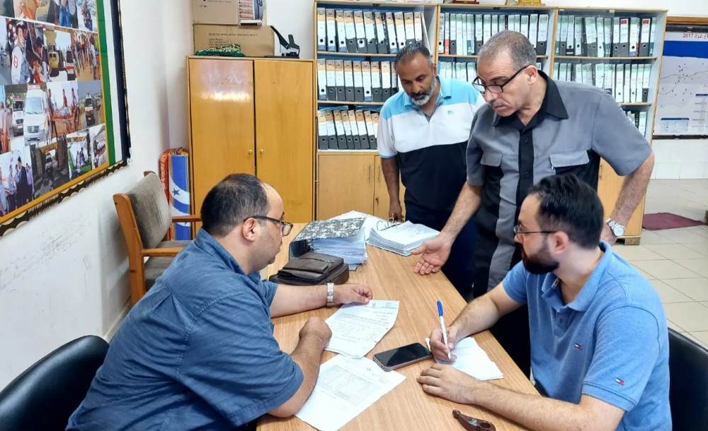 جانب من تنفيذ المهام الميدانية 