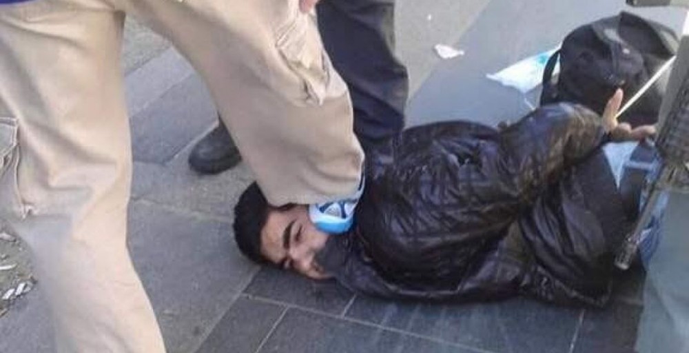 المقدسي يوسف رجبي لحظة اعتقاله 