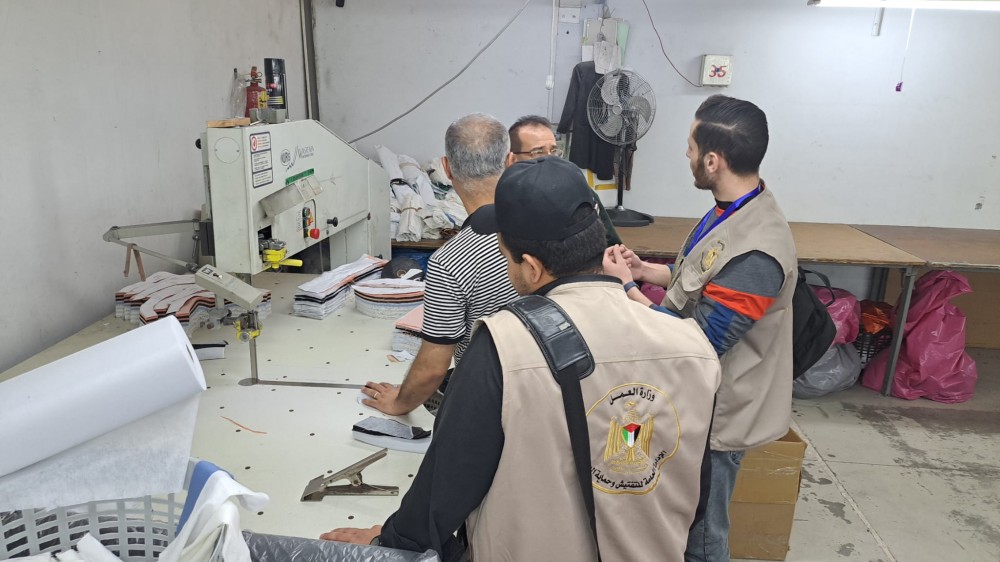 مديرية عمل غزة تُحقق في حادث إصابة عامل