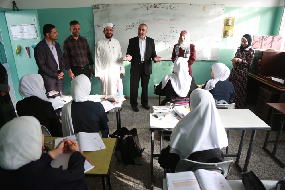 وكيل وزارة الأوقاف يتفقد مدرستي الأوقاف الشرعية