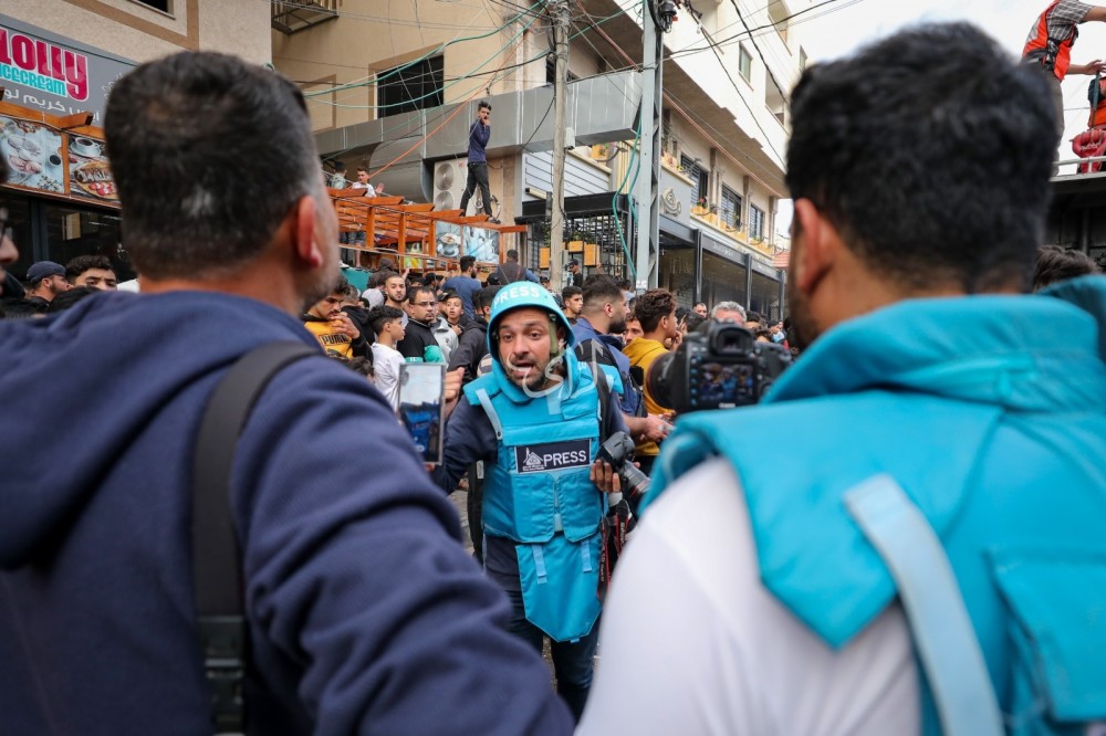 الرأي توثق عمل الطواقم الصحفية في غزة (64)