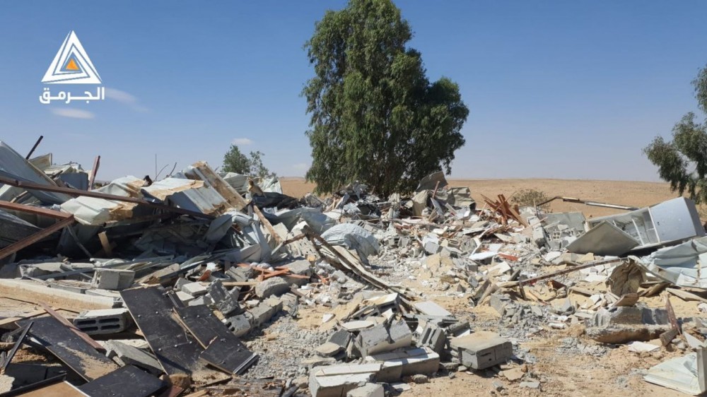 ما تبقى من المنازل المدمرة