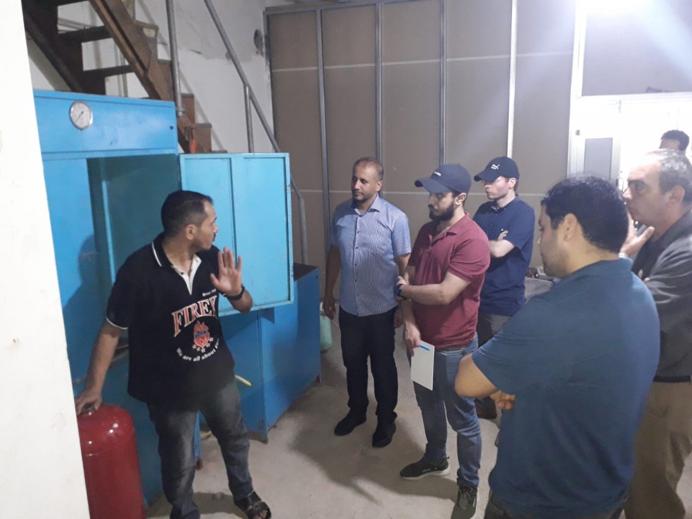 مؤسسة المواصفات تزور مختبر الأمان لفحوصات أجهزة الإطفاء 