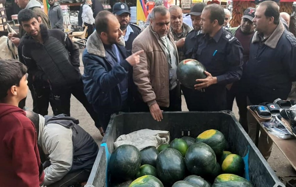 شرطة بلديات رفح تتلف 