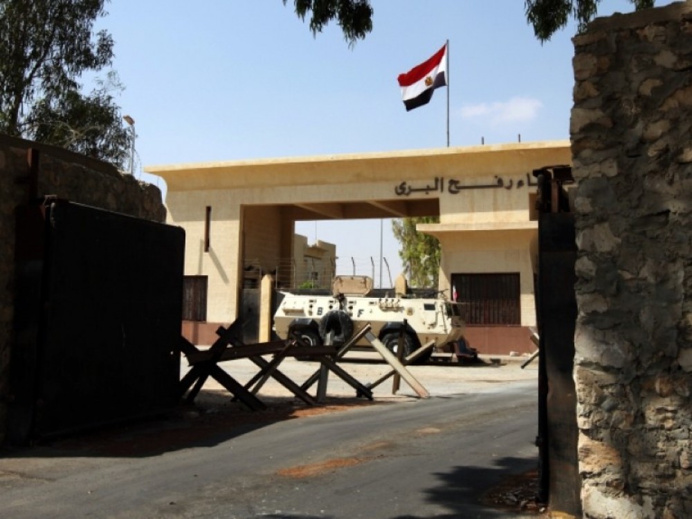 بوابة معبر رفح البري جنوب قطاع غزة