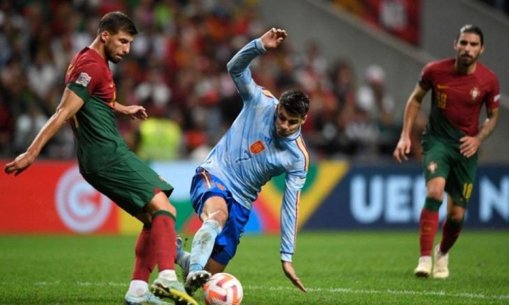 إسبانيا تفوز على البرتغال وتصعد لقبل نهائي دوري أمم أوروبا