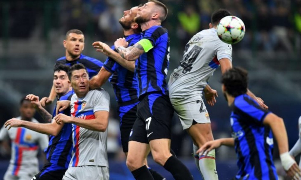 إنتر ميلان يفوز على برشلونة في دوري أبطال أوروبا