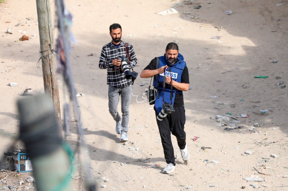 الرأي توثق عمل الطواقم الصحفية في غزة (27)