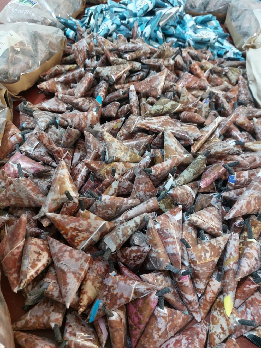 جانب من عملية ضبط المفرقعات 
