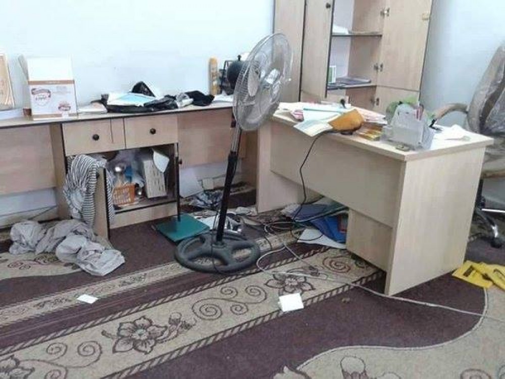 آثار اقتحام الاحتلال للجمعية 