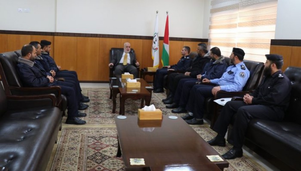 المستشار عابد يبحث  التعاون المشترك مع الشرطة القضائية