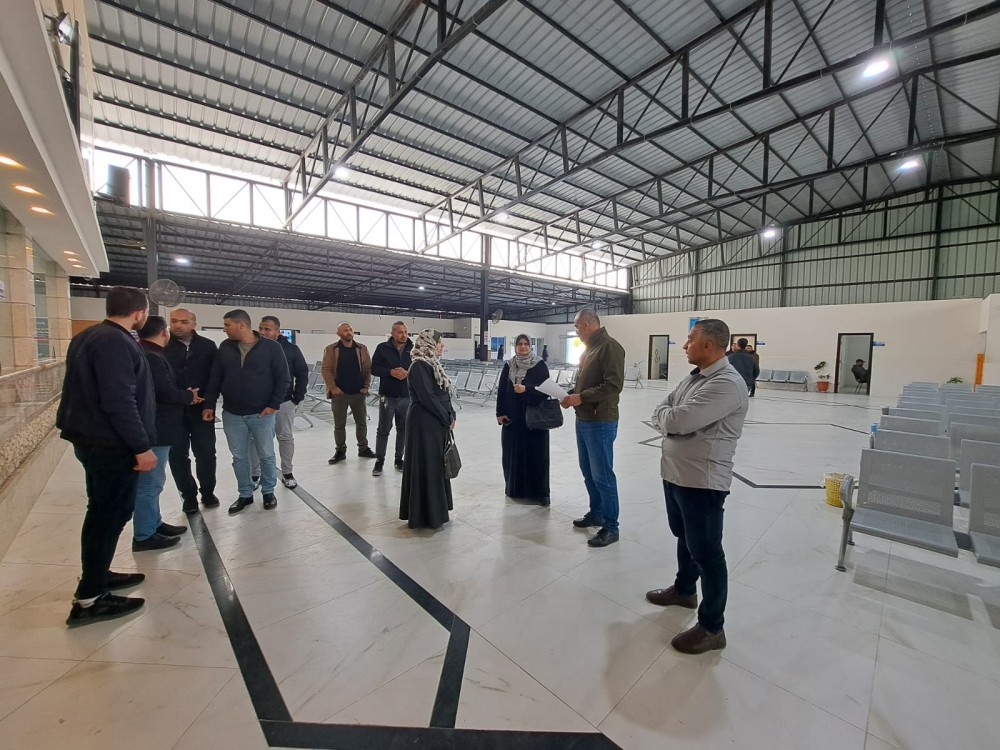 المالية تنفذ جولة ميدانية في معبر بيت حانون