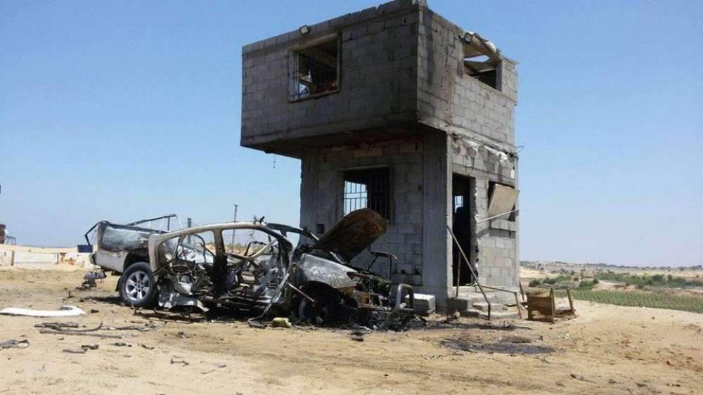 صورة من استهداف السيارة