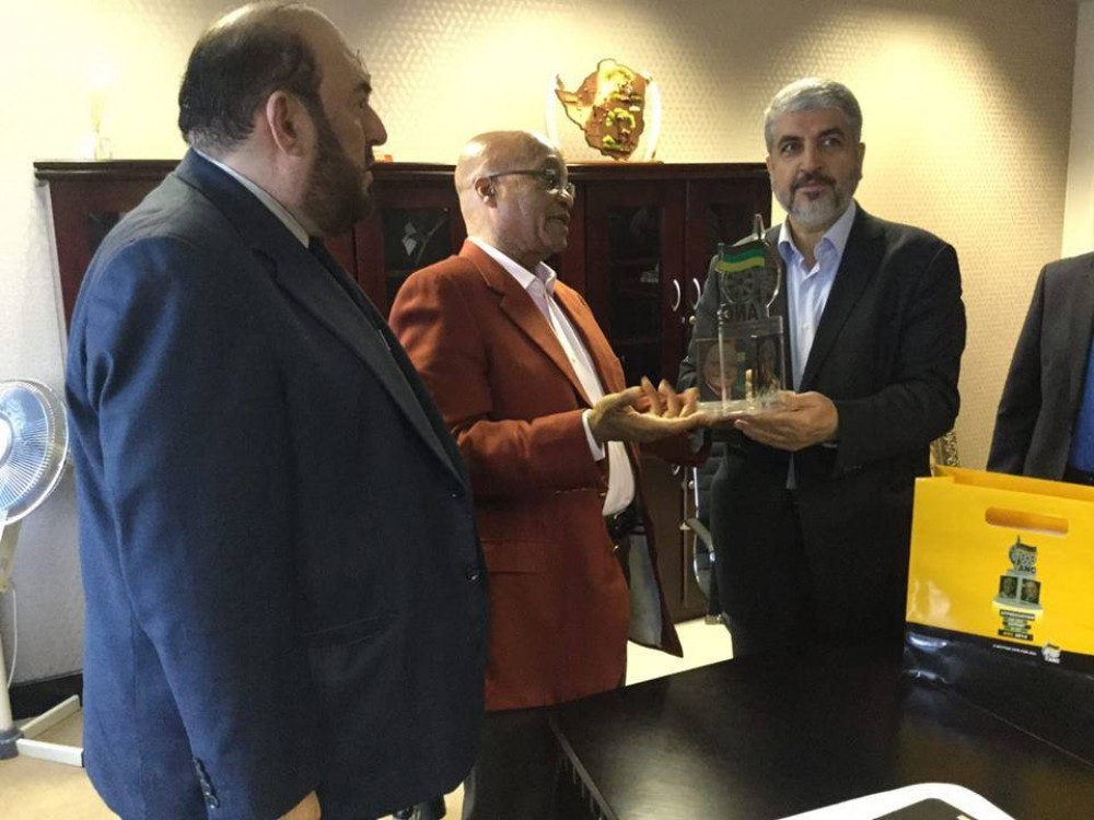 مشعل ووفد حماس في جنوب أفريفيا