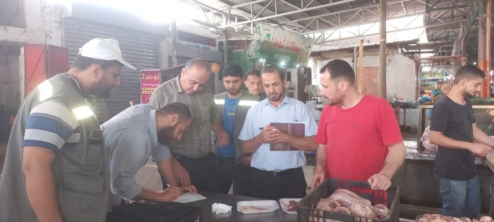 بيطرة رفح تُجري جولة تفقدية في السوق المركزي بالمحافظة
