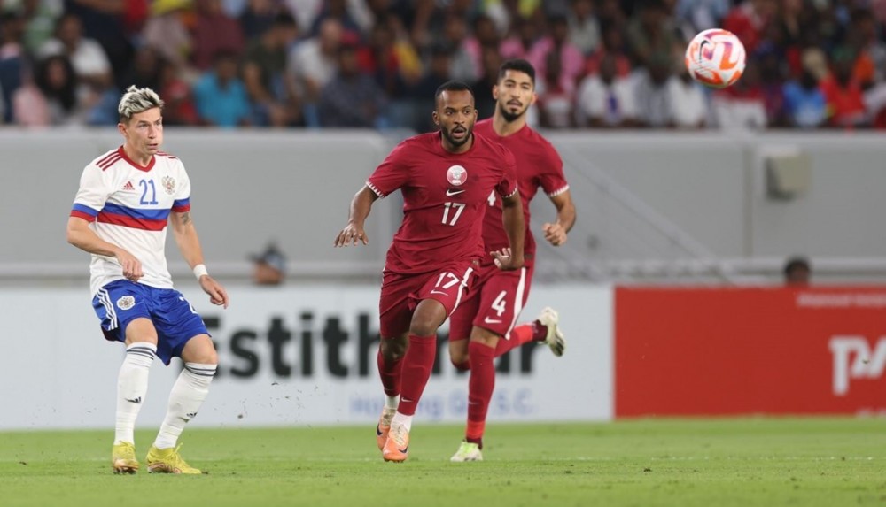 قطر وروسيا تعادلان 1-1 في مباراة ودية استعدادًا لكأس آسيا