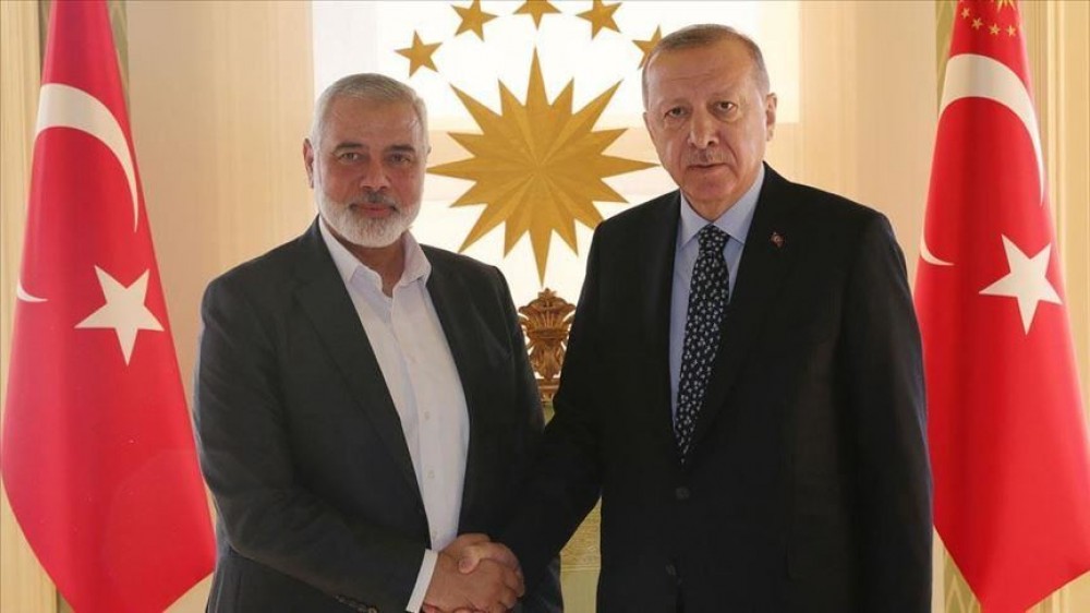 الرئيس أردوغان يلتقي هنية في إسطنبول