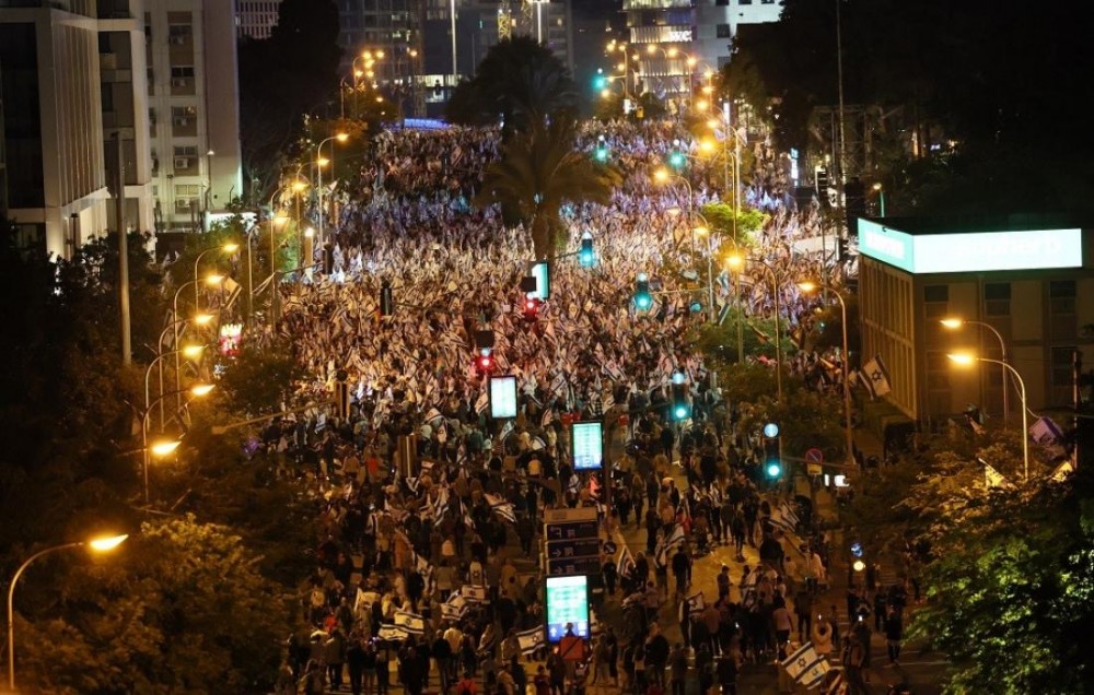 تظاهرة ضد نتنياهو