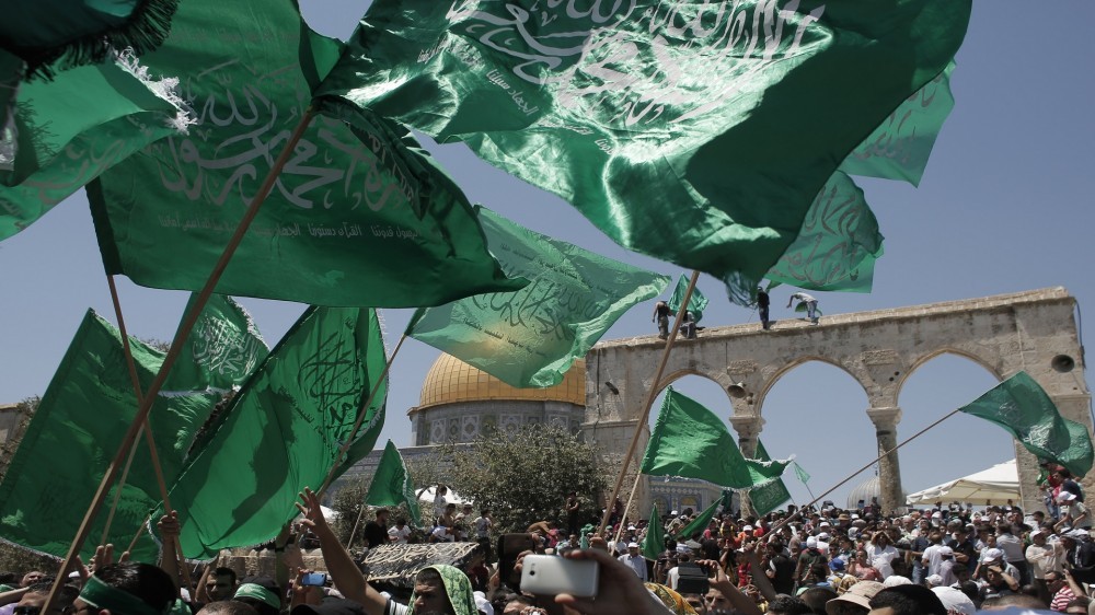 جانب من التظاهرات الغاضبة في المسجد الأقصى 