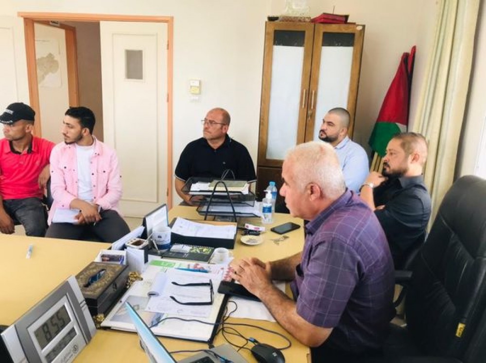 ‏زراعة خانيونس وكلية فلسطين التقنية يبحثان آلية التدريب ‏الميداني