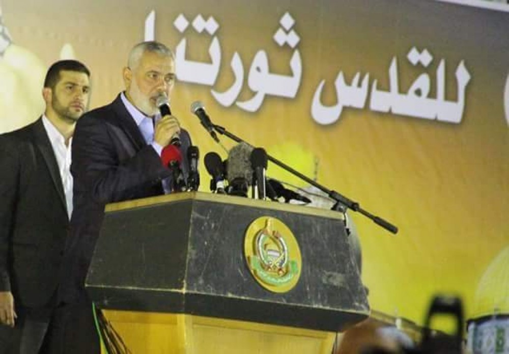 هنية خلال كلمته بالمهرجان 