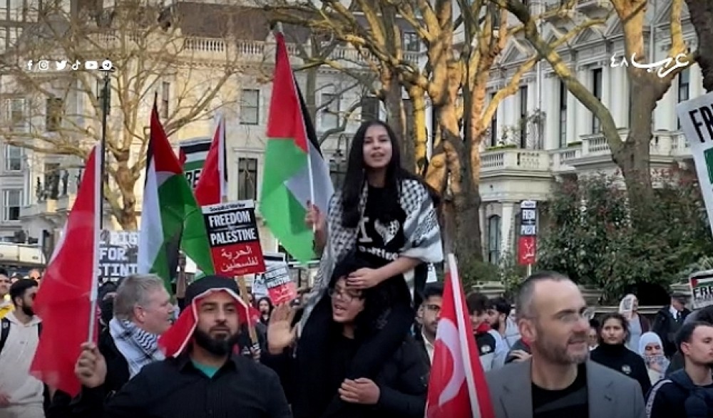 مسيرة نصرة لفلسطين